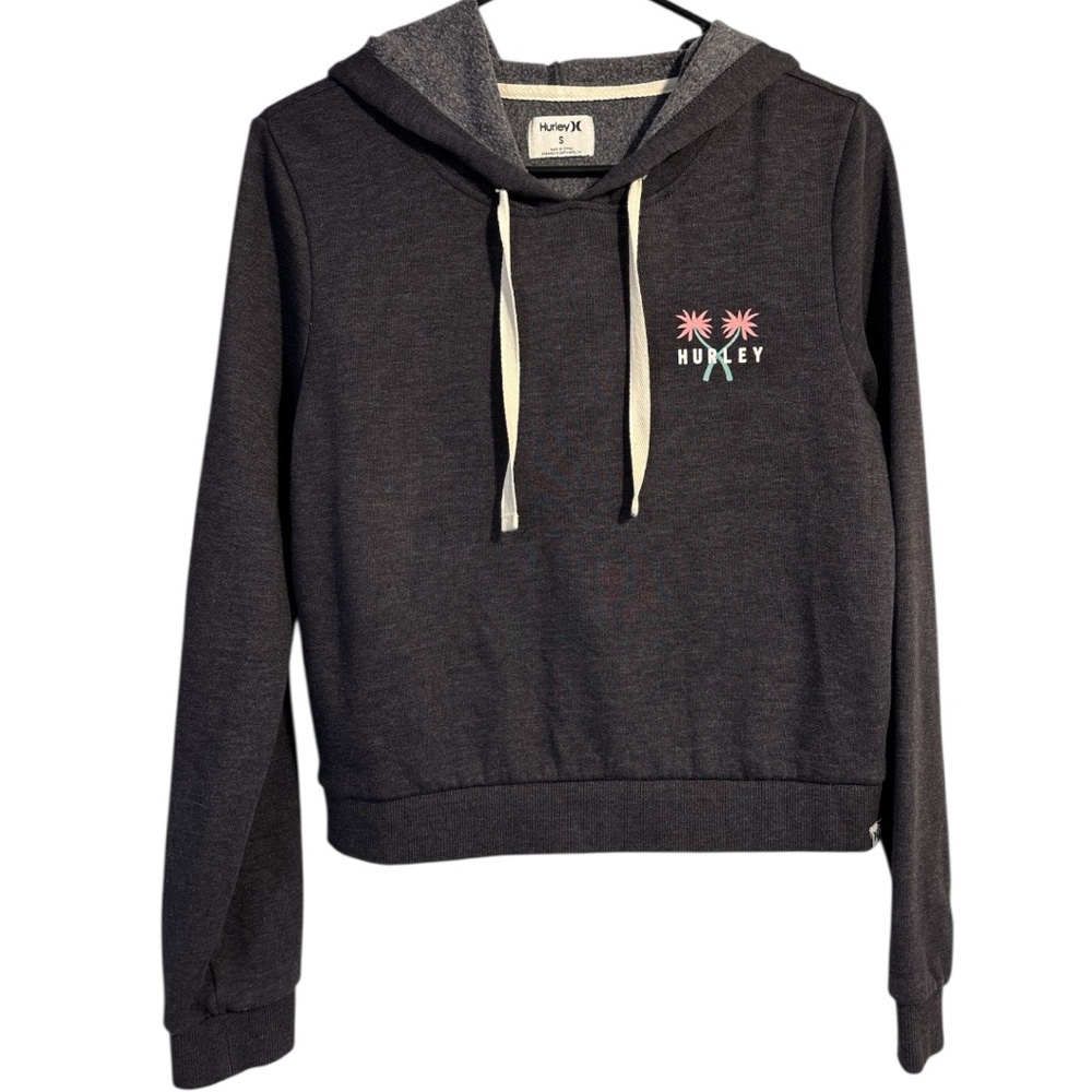 Hurley Women's Charcoal Hoodie Size Small
